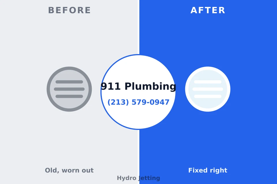 Before and after: plumbing repair West Siloam Springs, OK